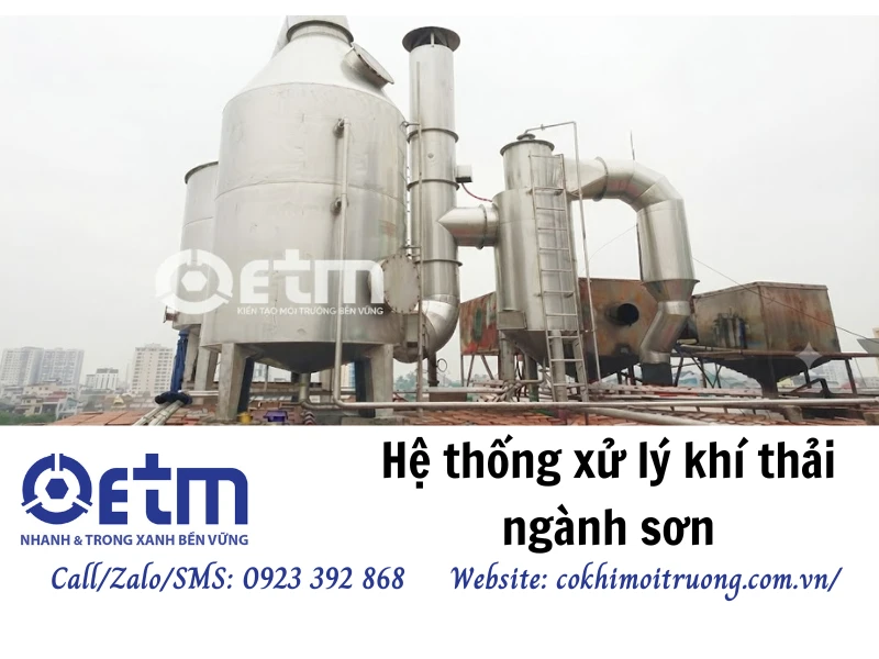 Hệ thống xử lý khí thải ngành sơn